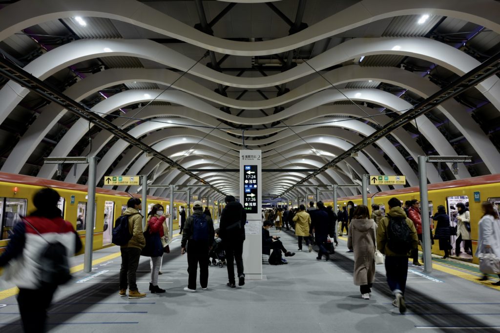 eicaQ作例：東京浅草 浅草寺から銀座線渋谷駅