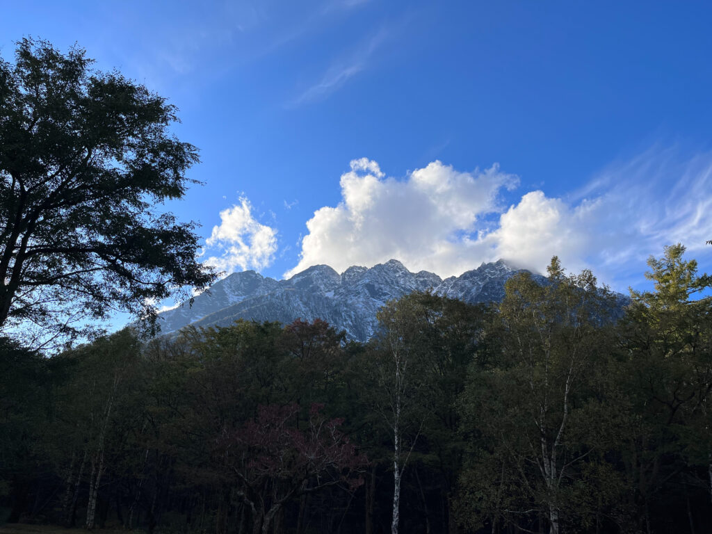 晩秋の上高地キャンプ記録