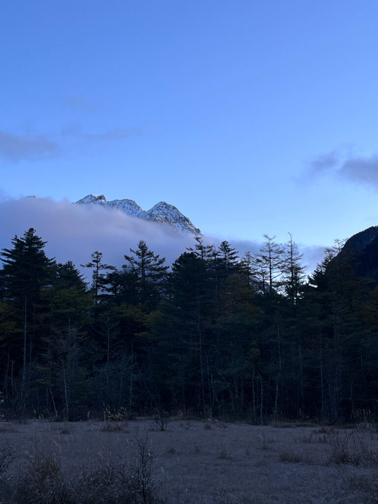 晩秋の上高地キャンプ記録