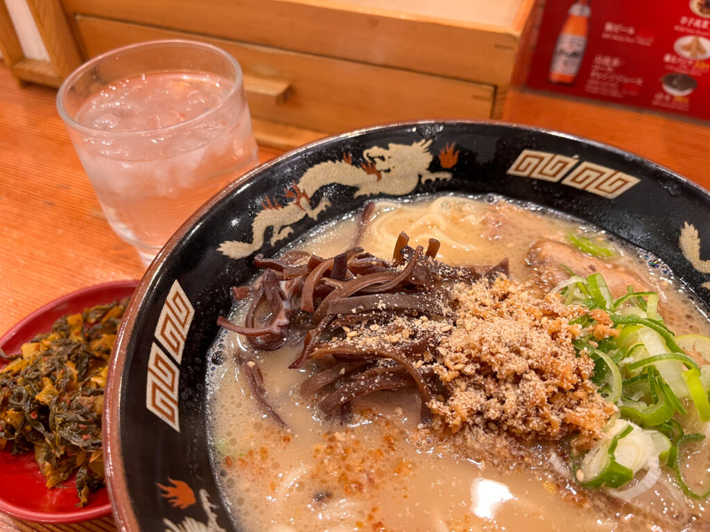 鹿児島で美味しかったお店リスト10「鹿児島ラーメン豚トロ」