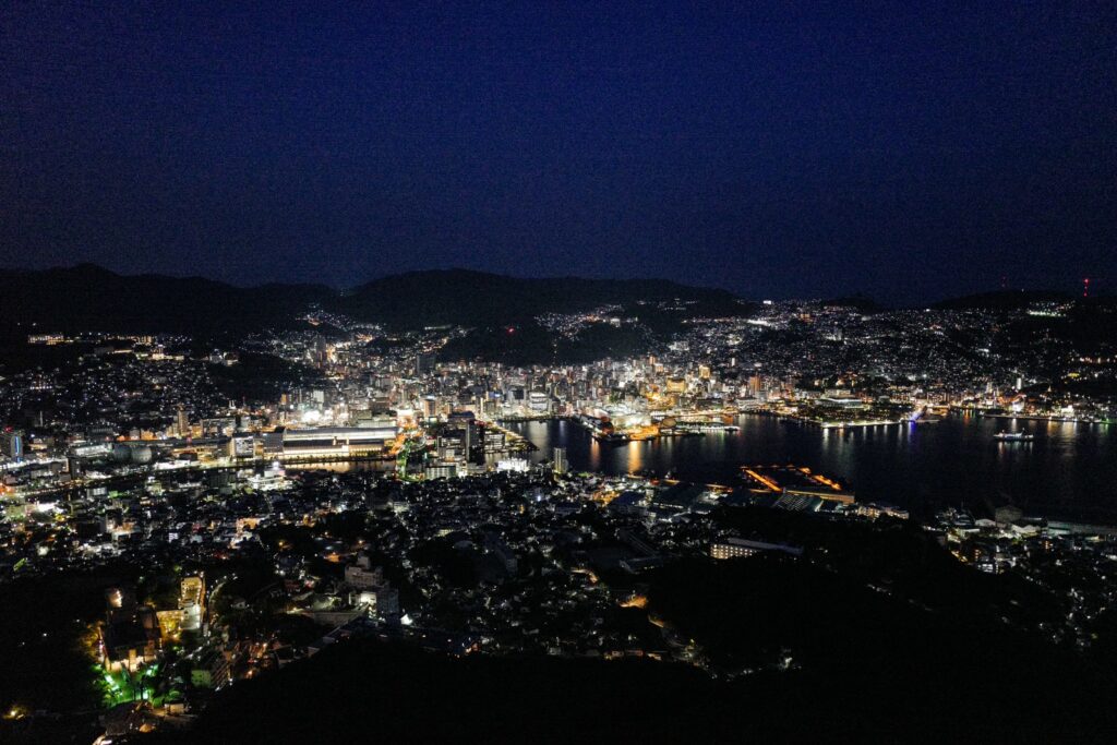 長崎ひとり旅3泊4日：3日目：稲佐山ロープウェイにのって、山頂からの夜景を楽しむ