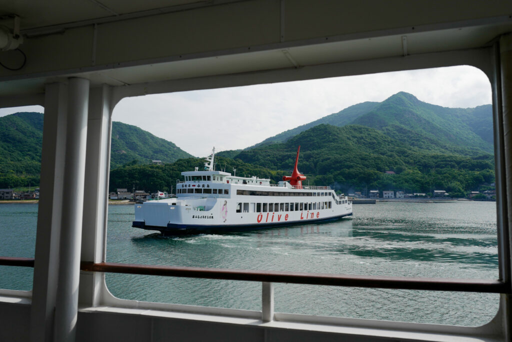 瀬戸内4泊5日旅の記録：4日目：土庄港から新岡山港ゆきフェリー乗船