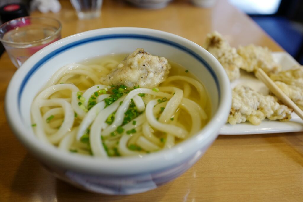 瀬戸内4泊5日旅の記録：1日目　手打ちうどん風月