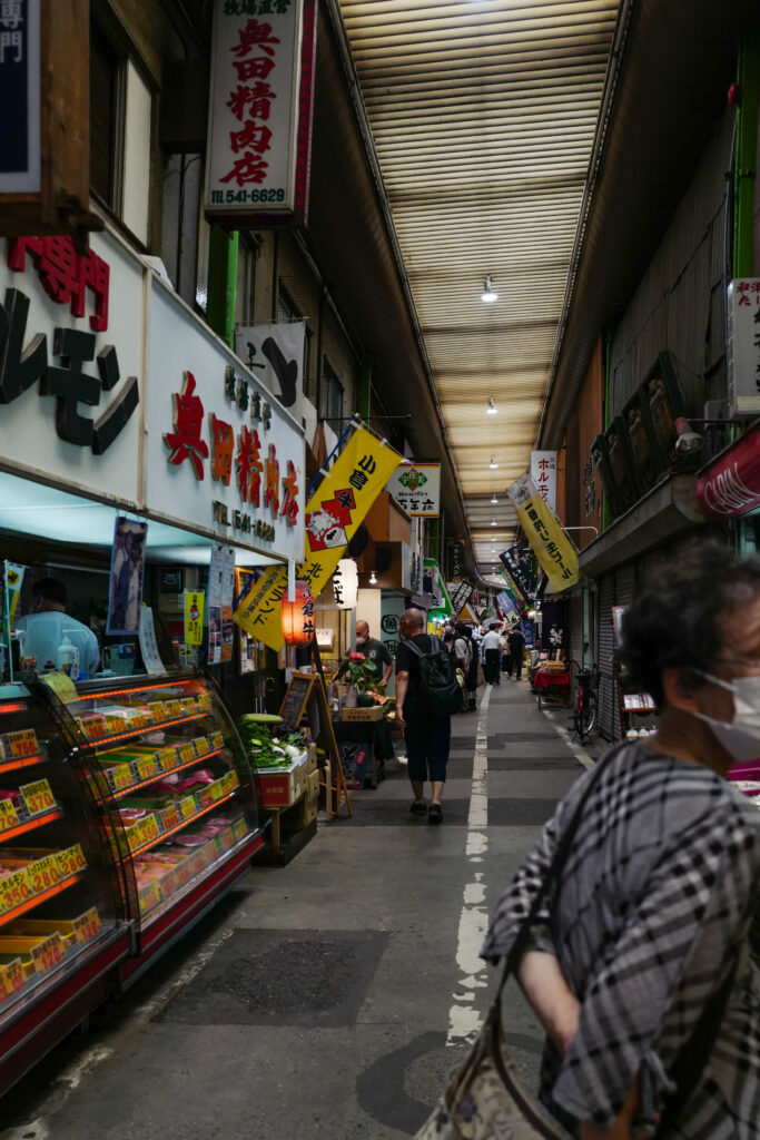 2022年8月10日大火災の前週の旦過市場のようす