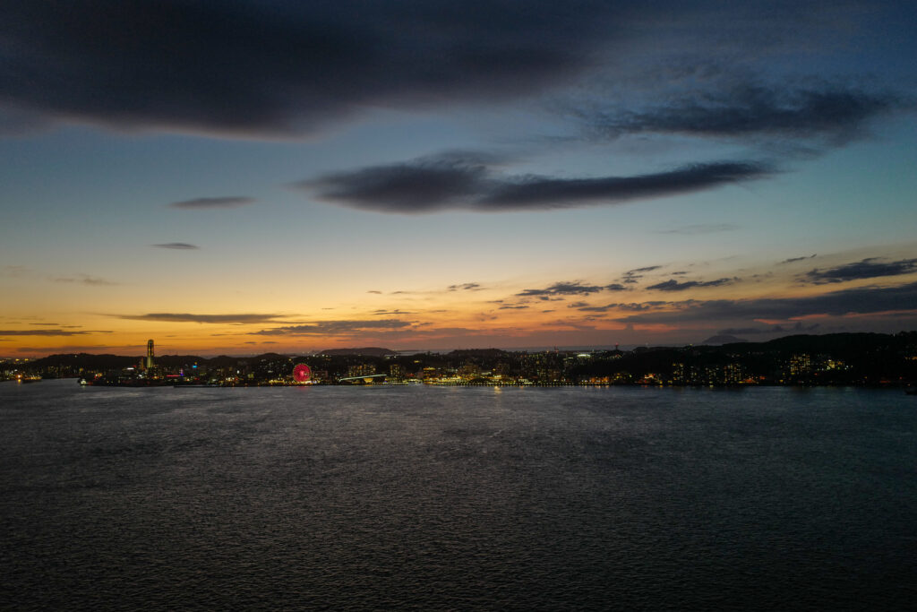 下関・門司・小倉3泊4日旅：2日目：門司港レトロ展望室からの夕景＆夜景