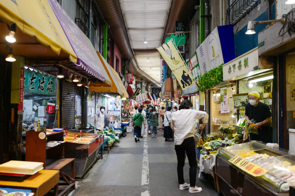 2022年8月10日大火災の前週の旦過市場のようす