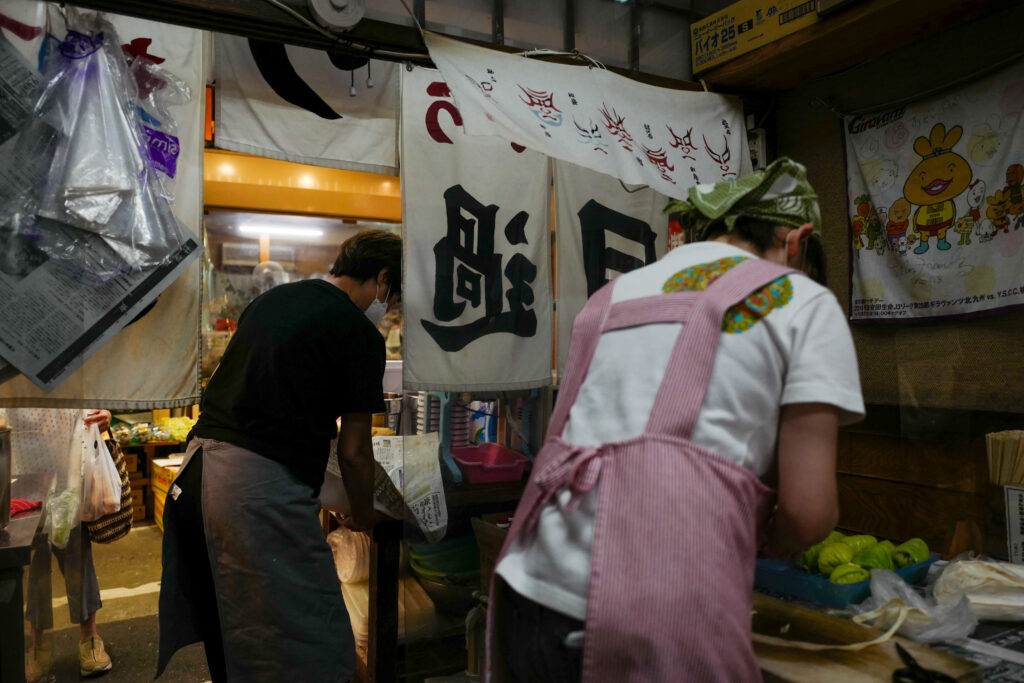 下関・門司・小倉エリアで行って良かった＆おいしかったお店10：旦過市場　旦過うどん　ごぼ天うどん