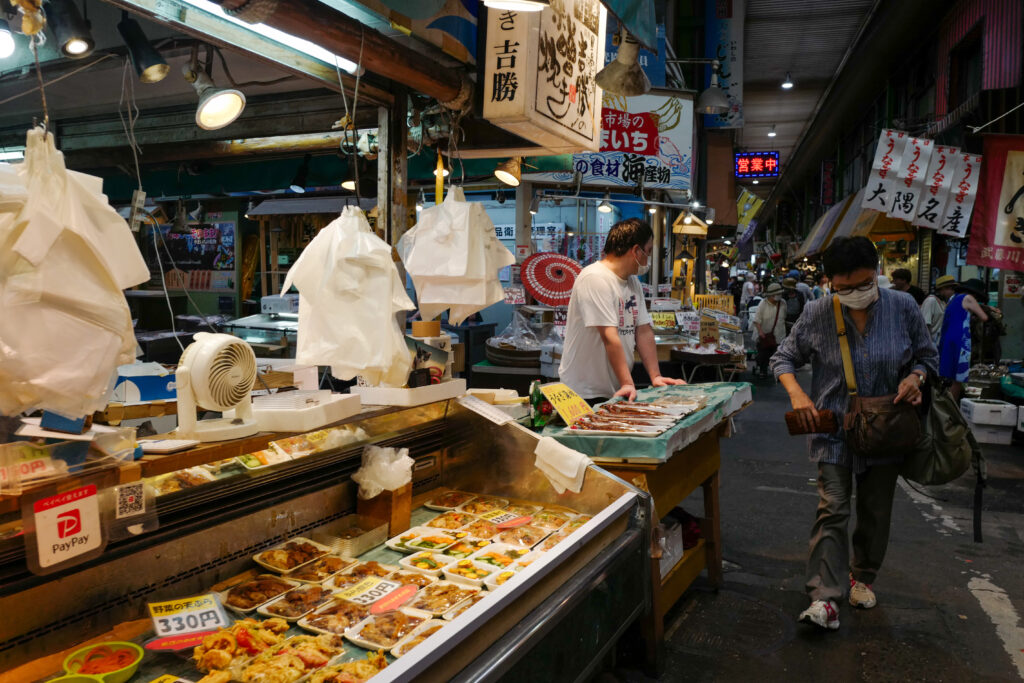 2022年8月10日大火災の前週の旦過市場のようす