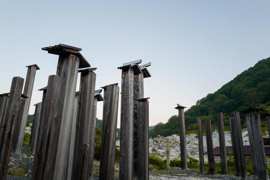 恐山・大間・函館4泊5日旅：2日目：恐山 早朝散策＆古滝の湯入浴