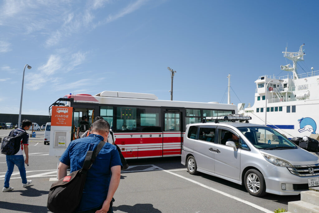 恐山・大間・函館4泊5日旅：2日目：大間フェリーターミナルからむつ市行き路線バス乗車