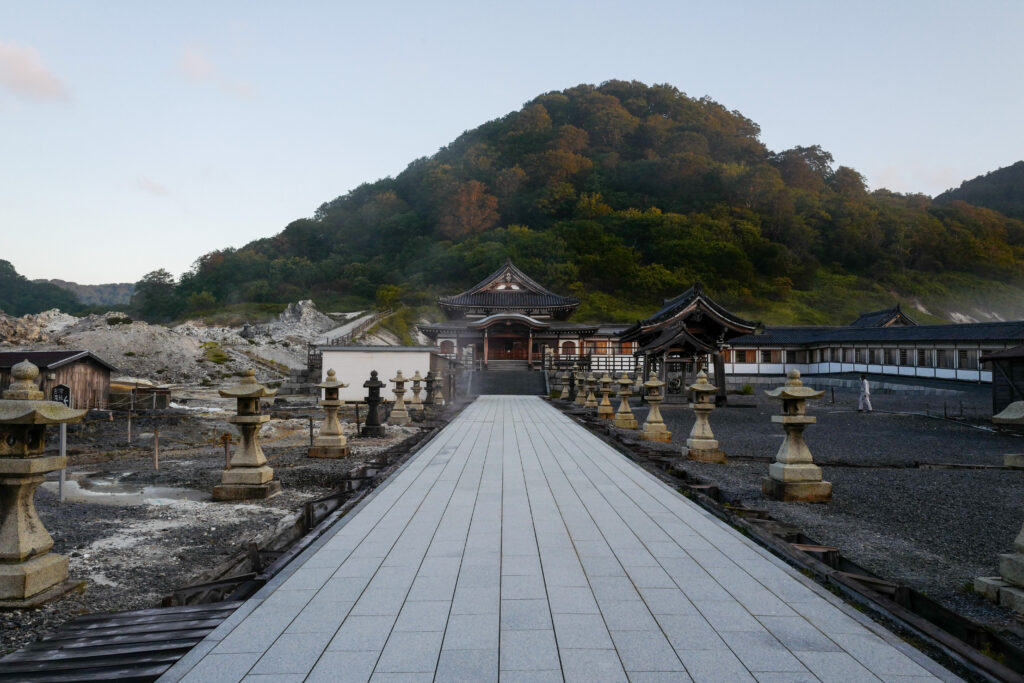 恐山・大間・函館4泊5日旅：2日目：恐山 早朝散策＆古滝の湯入浴