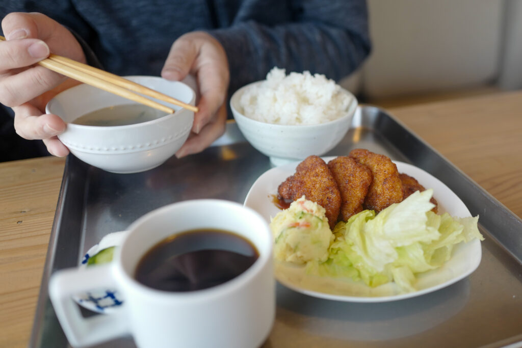 佐渡島夫婦ふたり旅：3日目：おにCafeでランチ