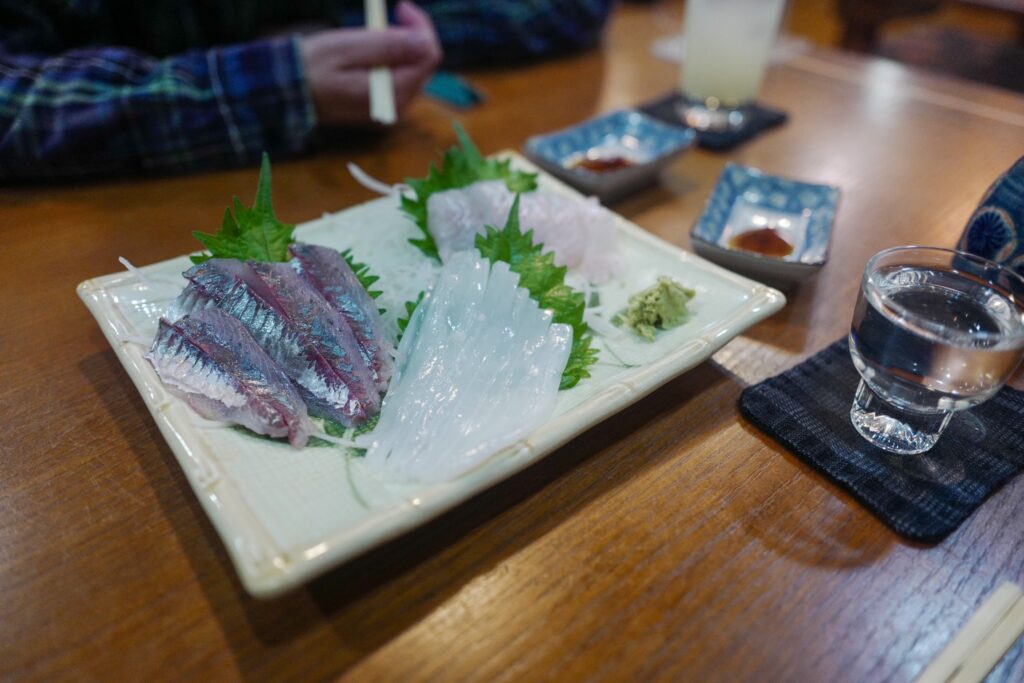 佐渡島夫婦ふたり旅：1日目：佐渡島 居酒屋しらつゆ