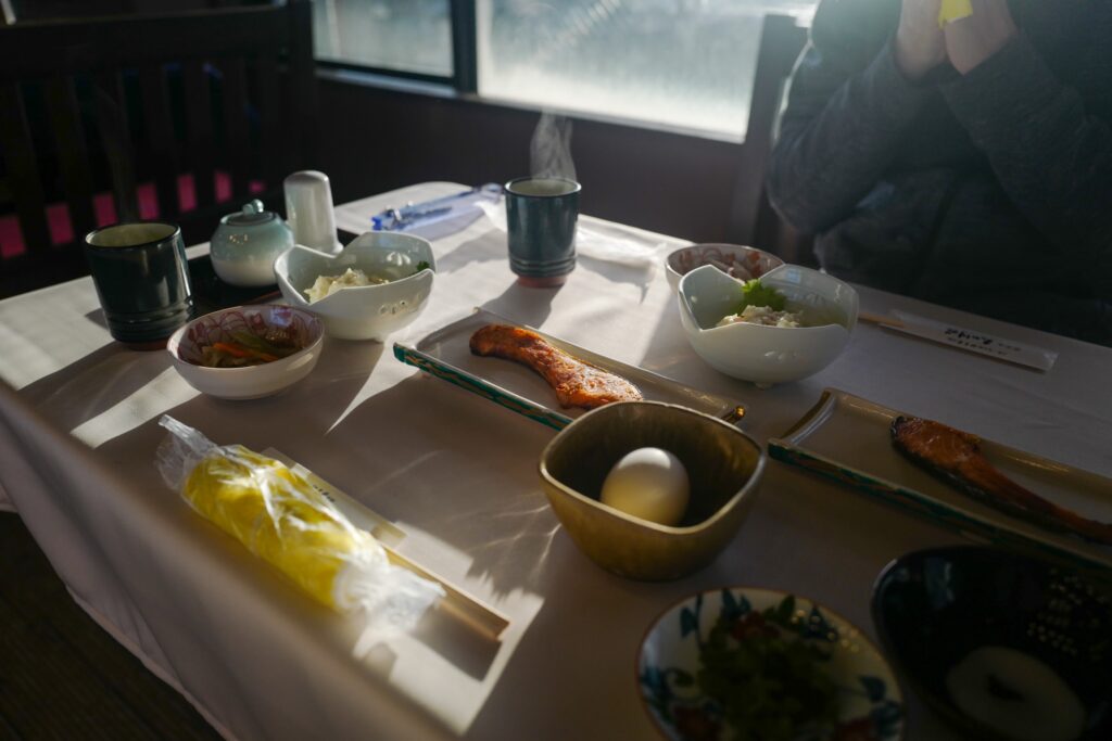 佐渡島夫婦ふたり旅：2日目：ホテル天の川荘の朝食