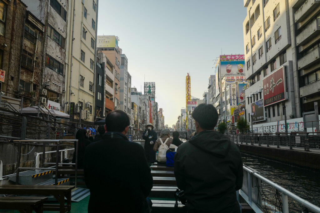 大阪3泊4日旅：4日目：道頓堀散策　とんぼりクルーズ乗船