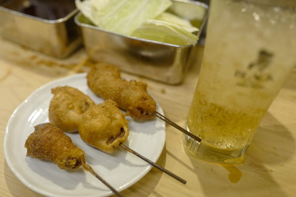 大阪3泊4日旅：３日目：串かつ　やっこ