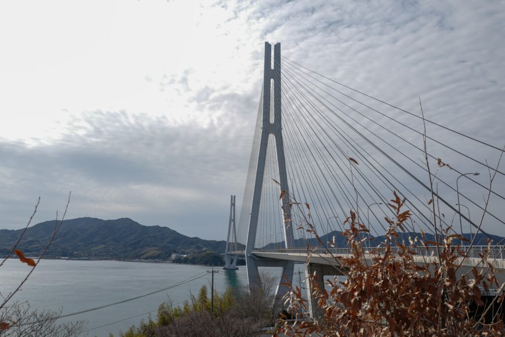 尾道・しまなみ海道4泊5日旅　2日目：しまなみ海道サイクリング　生口島　多々良大橋