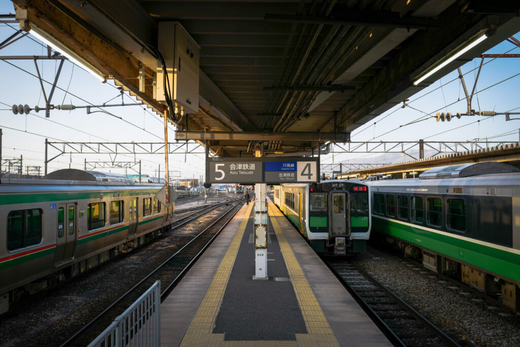 会津3泊4日ひとり旅：1日目：只見線　会津若松駅