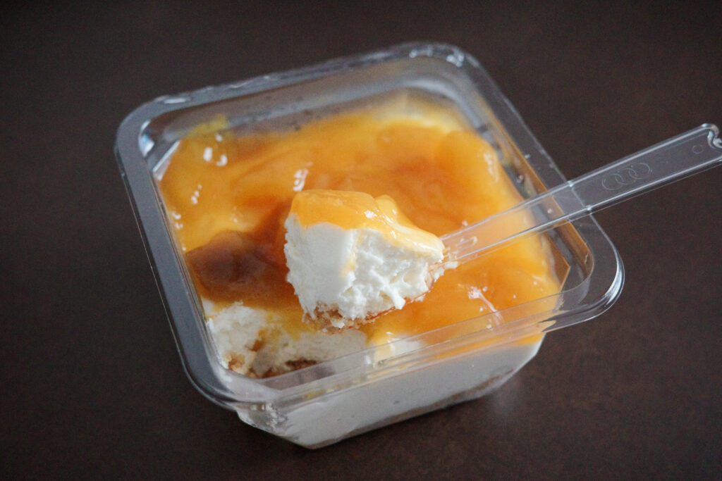 鳥取ひとり旅で食べた美味しいもの：豪円湯院　マンゴー豆乳ケーキ