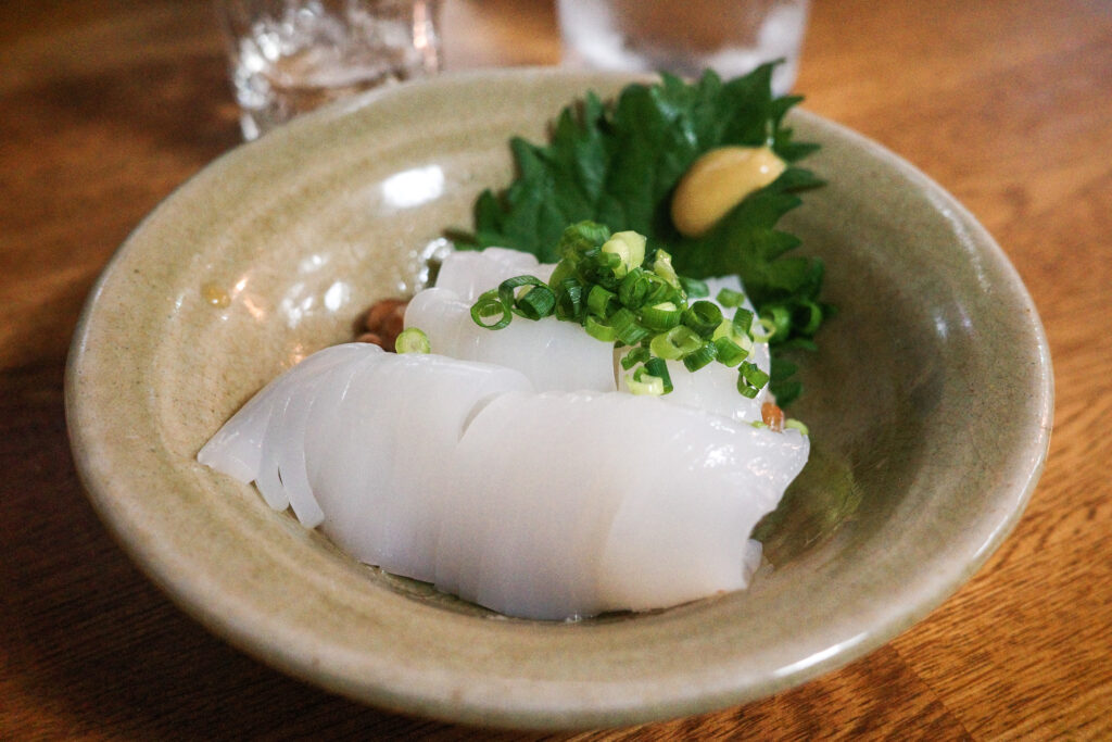 鳥取ひとり旅で食べた美味しいもの：境港　和泉　　イカ納豆