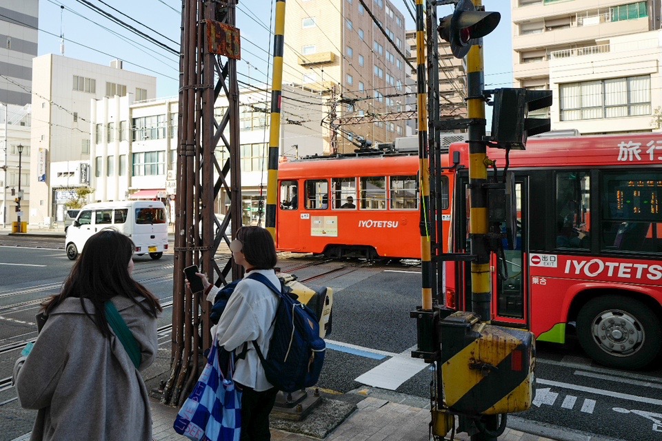 伊予鉄　ダイヤモンドクロス