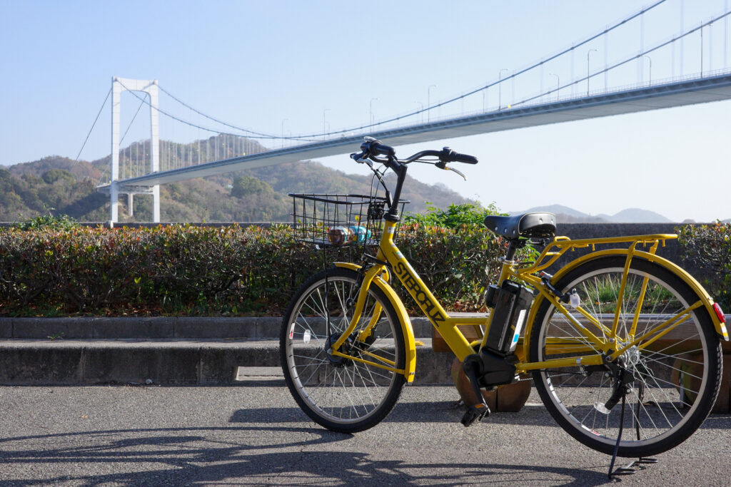 しまなみ海道　電動自転車サイクリング（来島海峡大橋）伯方・大島大橋