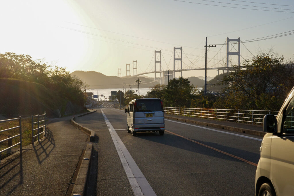 しまなみ海道　電動自転車サイクリング　来島海峡大橋