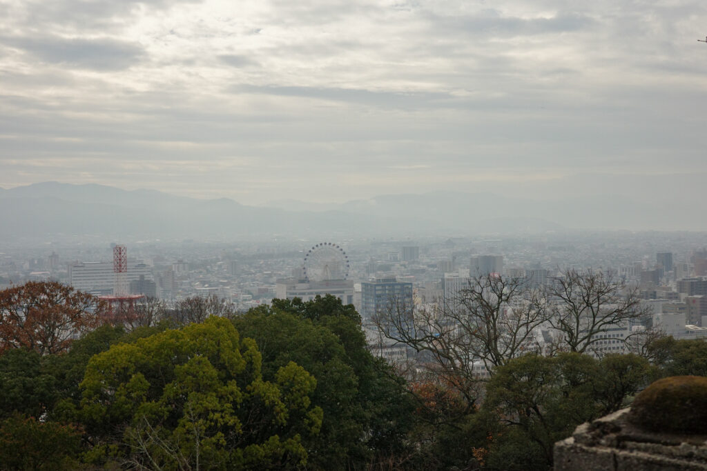 松山城　天守台からの景色