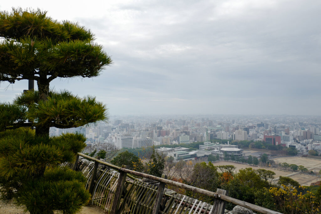 松山城　天守台からの景色