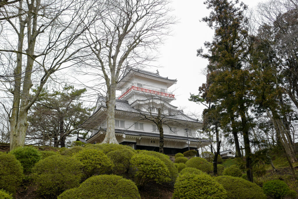 山形・秋田3泊4日旅。4日目。千秋公園で野点　御隅櫓