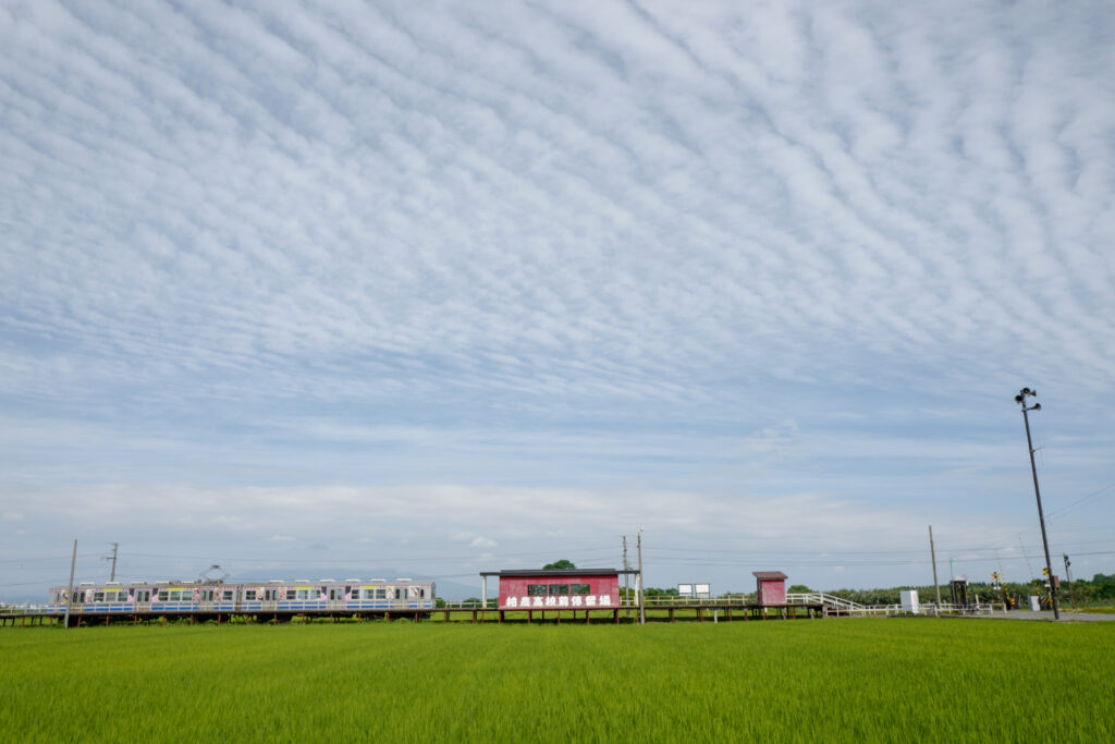 弘南鉄道弘南線　柏農高校前駅