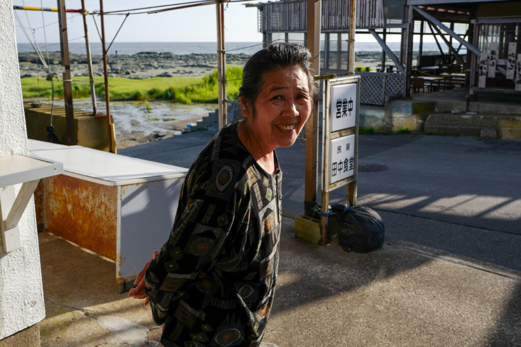 千畳敷 民宿田中 おかみさん