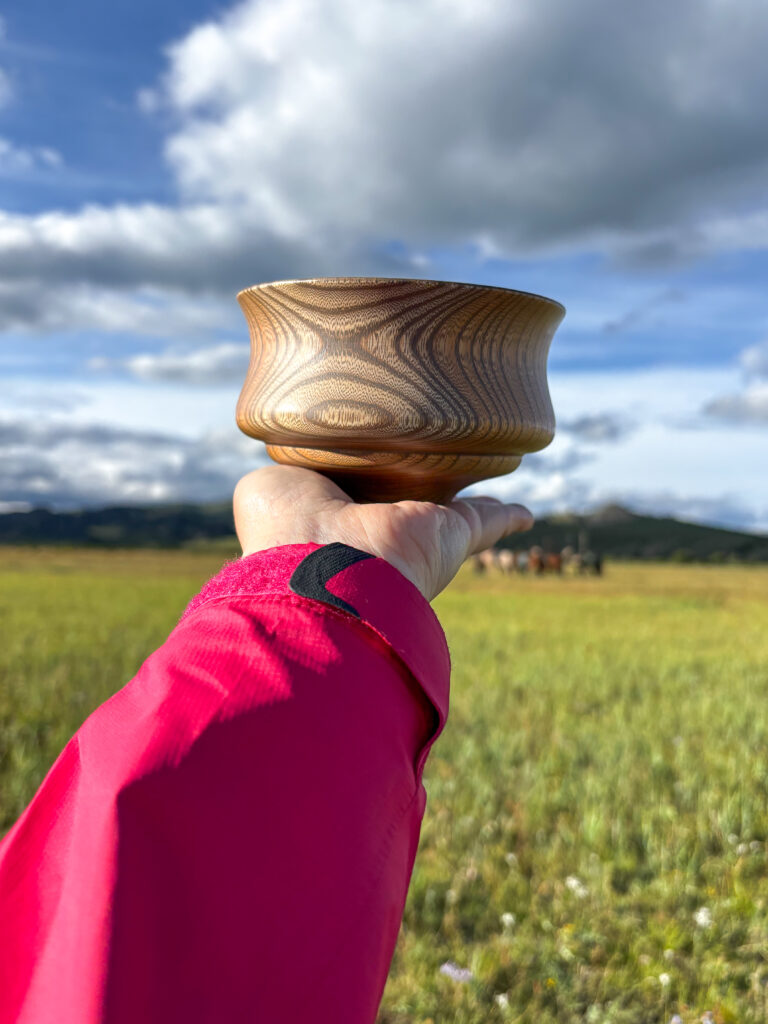 モンゴル旅行　馬旅キャンプ　乗馬体験　野点