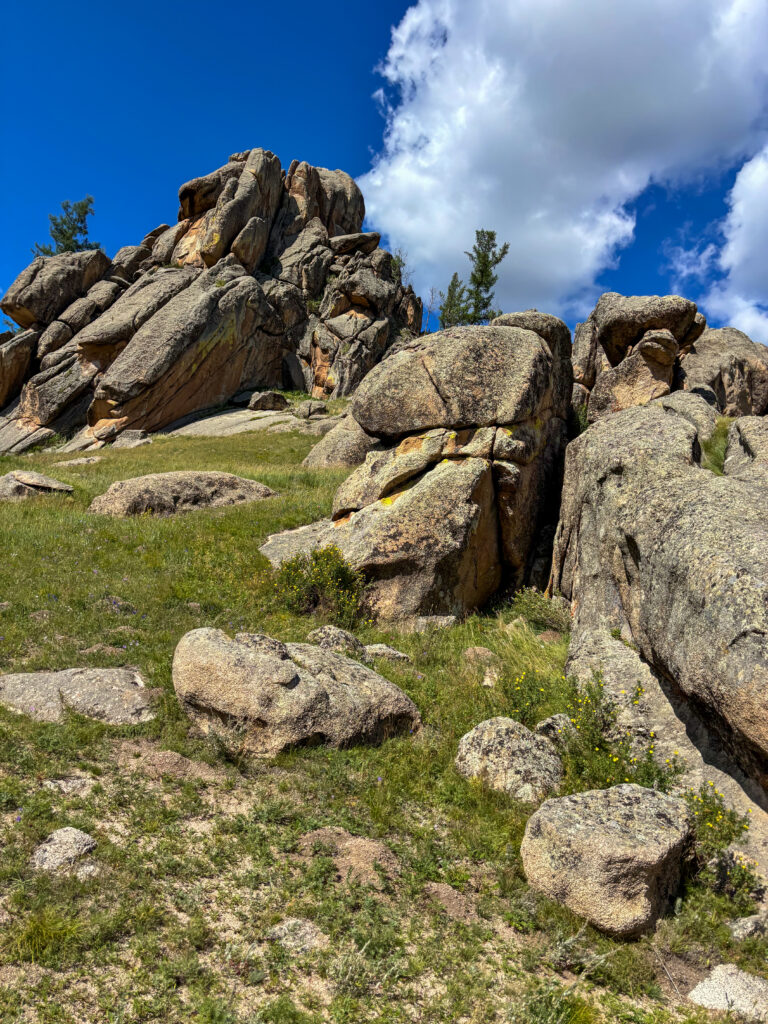 モンゴル　遊牧民ゲルホームステイ　馬旅キャンプ　乗馬ハイキング　Gunjin sum　
