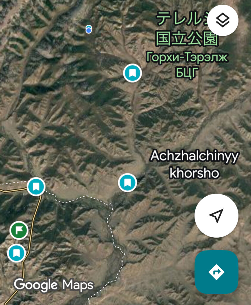 モンゴル馬旅キャンプ　キャンプ地
