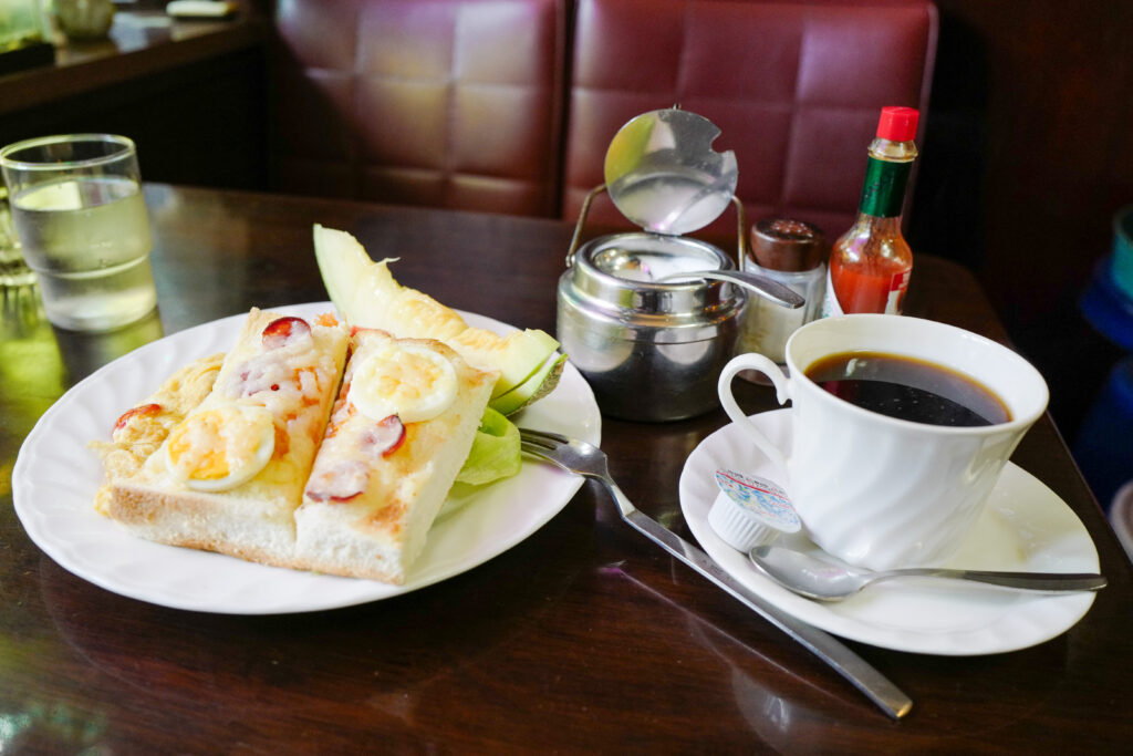 大阪・関西万博2025 浅香山駅 喫茶店モーニング